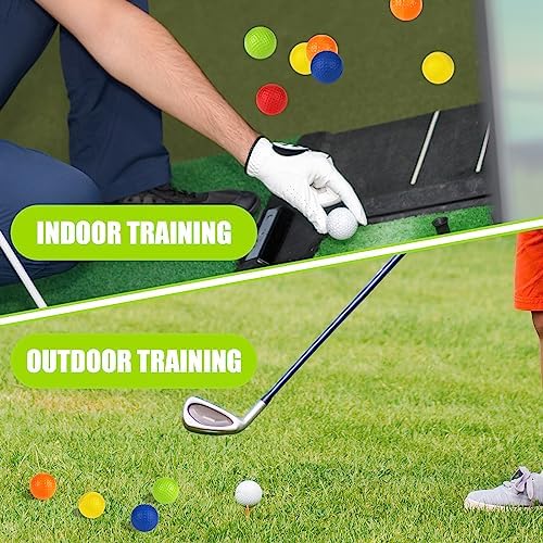 REHALY 108 Pcs Foam Golf Practice Balls Bulk, Realistic Feel Flight Training - Image 5