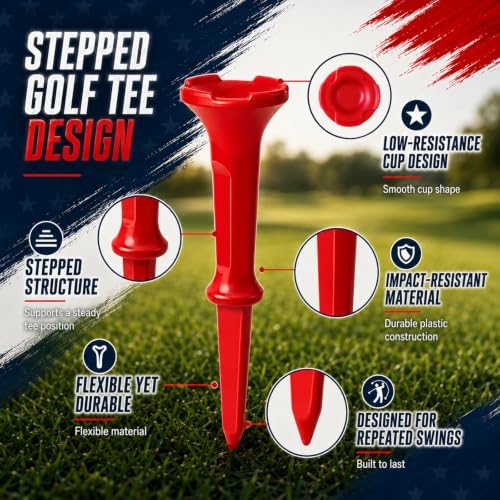 CHAMPKEY Mixed Sizes Golf Tees, Large Cup Head - Image 5