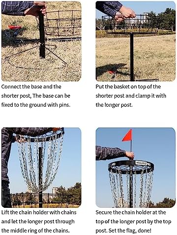PDGA Approved HIAARO PRO Disc Golf Basket, Portable Disc Golf Target - Image 5