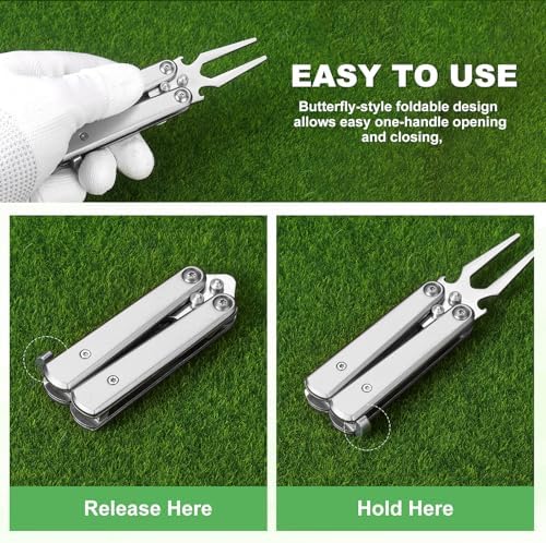 Golf Divot Repair Tool Alloy Foldable Divot Tool - Image 6