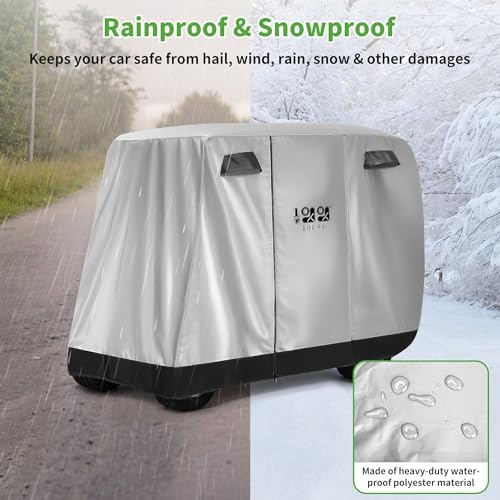 10L0L Universal 2-4 Passenger Golf Cart Cover - Image 4