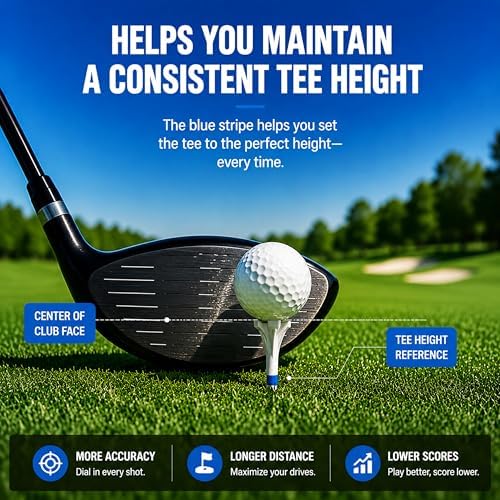 CHAMPKEY Advanced 5-Prong Plastic Golf Tees 120 or 100 Pack - Image 6