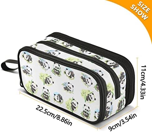 ZAZYXTJ Cute Panda Pencil Case Large Capacity Pencil Pouch - Image 3
