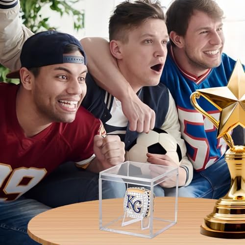 Championship Ring Display Case Clear Acrylic Ring Case Display Box - Image 6