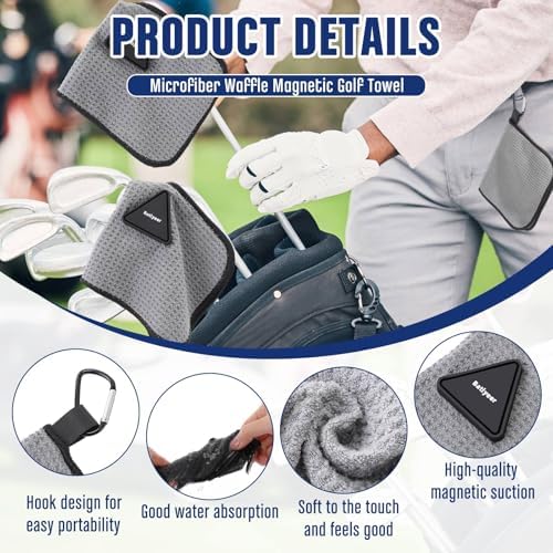 Batiyeer 3 Pack Small Golf Towels - Image 4