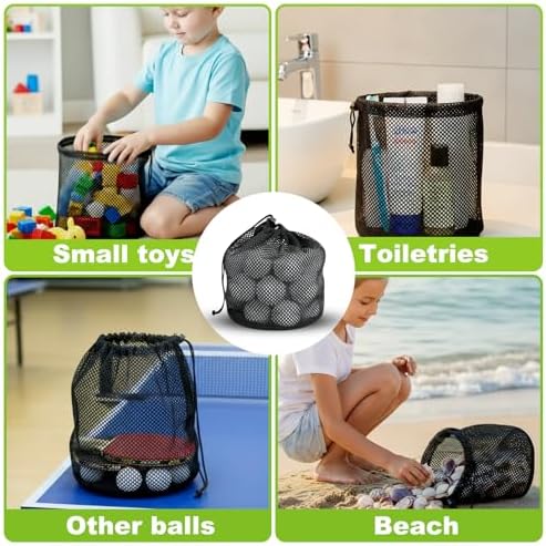 Golf Ball Storage Bag-6 Pack Mesh Bags - Image 6