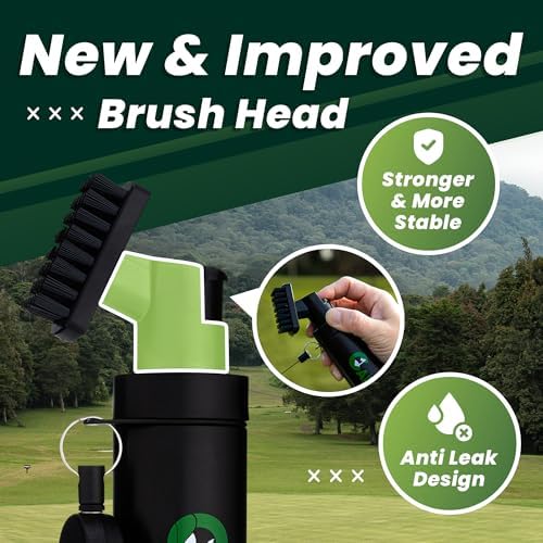 Golf Club Cleaner Brush with Water Spray - Image 3