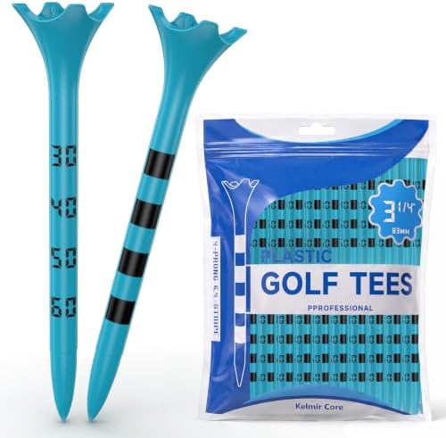 Numbered Plastic Golf Tees, 3-1/4 Inch, 100 Pack by Unknown