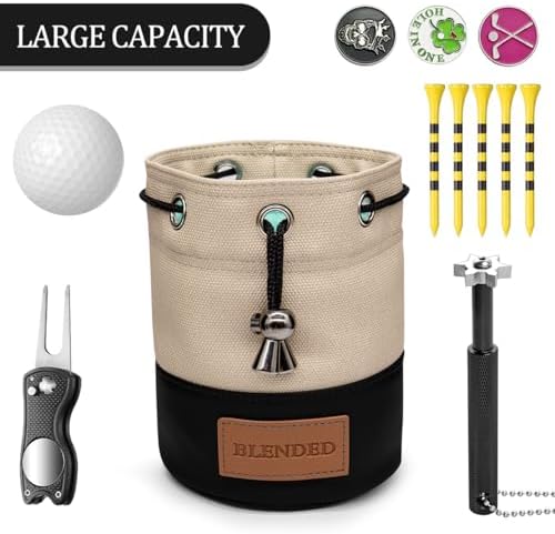Golf Valuables Pouch, Bucket Waist Design Golf Pouch Bag - Image 3
