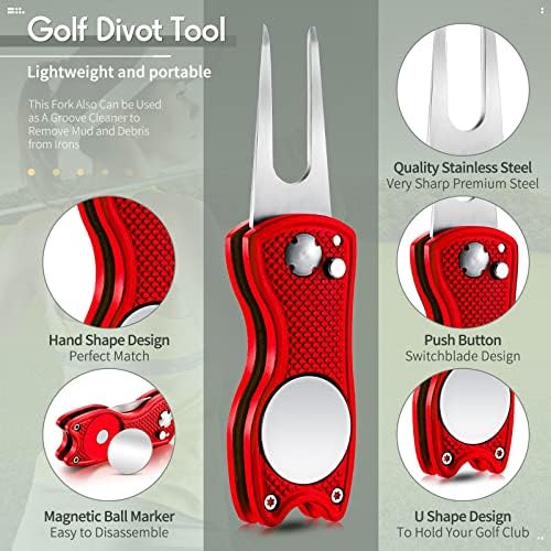 Skylety 4 Pcs Golf Divot Repair Tool Foldable - Image 3