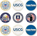 PinMart US Veteran Pack of 9 Magnetic Golf Ball Markers by PinMart