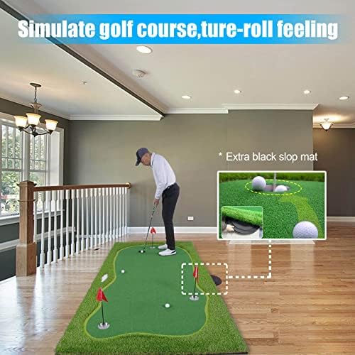 Golf Putting Green Mat, Golf Practice Training Mat - Image 3