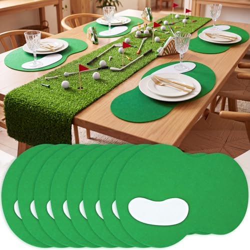 8 Golf Placemats with 8 Coasters by Gandeer