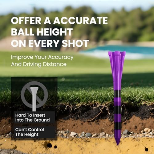 FINGER TEN Golf Tees Plastic 100 Pack - Image 4