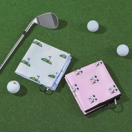 Mile High Life Fun Print Golf Towel 16x24in, Microfiber Waffle - Image 2