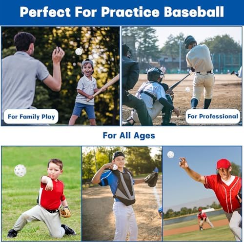 Coopay 24/80 Pack Practice Baseball SoftBalls Plastic Training Balls - Image 5
