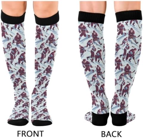 White Baseballs Stitching Compression Sock - Image 2