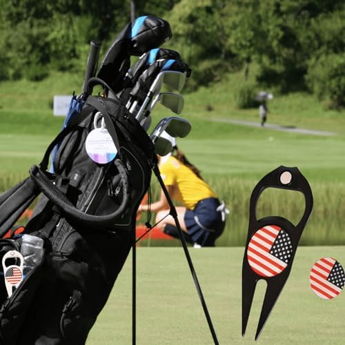 2 Pcs Golf Divot Repair Tool Divot Tool and Ball Marker, Gift Ideas Golf - Image 4