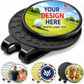 Custom Golf Ball Marker Hat Clip, Personalized Photo Logo Text by Unknown