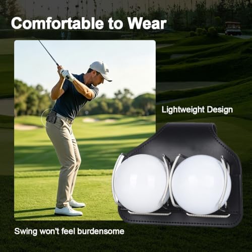 Golf Waist Bag, PU Leather Pouch - Image 3