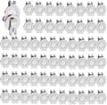 FINGER TEN Golf Hat Clip Magnetic Silver Set 3/6/9/12 Pack by FINGERTENSport