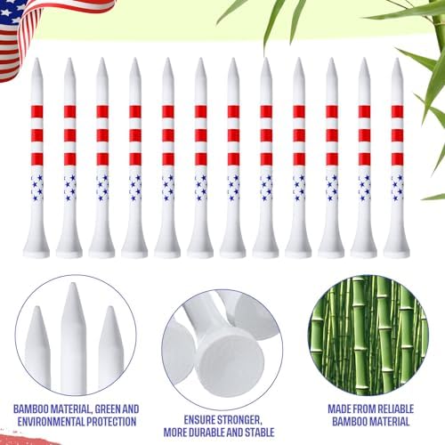 Mudder 600 Pcs 3-1/4" 2-3/4" 1-1/2" Patriotic Golf Tees Bulk - Image 4
