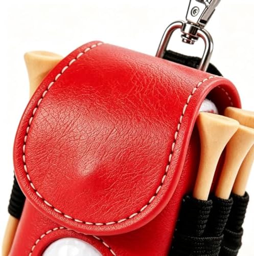 WCRAZYE Leather Golf Ball Bag Pouch - Image 7