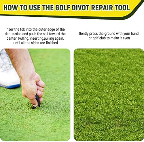 Colaxi Golf Fork Golf Ball Marker Alignment Tool Golf Equipment - Image 5