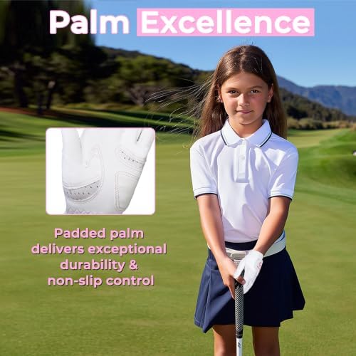 AIGEVTURE Kids Golf Gloves Junior Breathable Golf Gloves - Image 5
