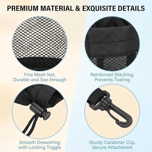 VASANA Nylon Mesh Golf Ball Storage Bag, - Image 3