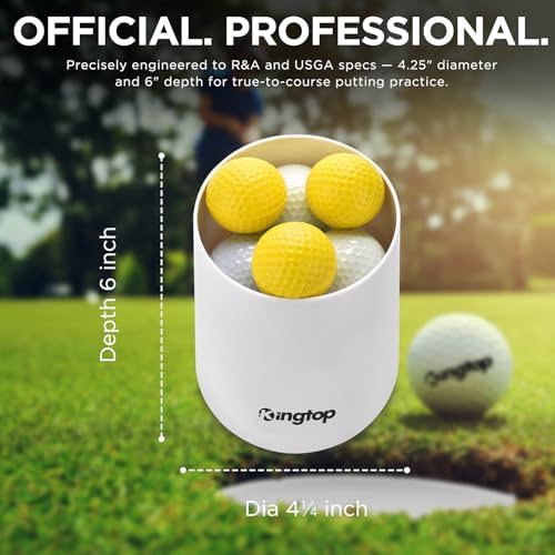 KINGTOP Golf Hole Cups for Practice Putting Greens, 4 or 6 in Deep - Image 2