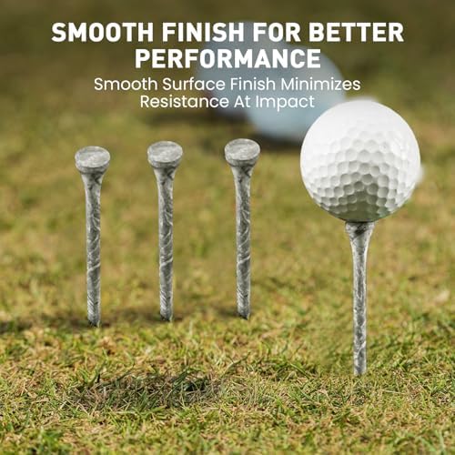 FINGER TEN Stylish Golf Tees Wood 100 Pack - Image 5