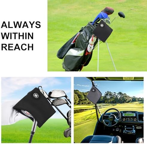 ZZHAO Magnetic Golf Towels, 5.5x5.5 in - Image 3