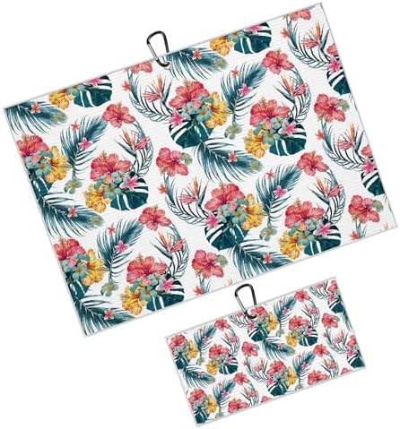 Tropical Floral Golf Towel 2 Packs by Unknown