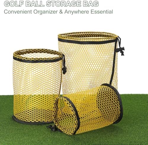 Golf Ball Storage Bag Nylon Mesh Golf Pouch - Image 4