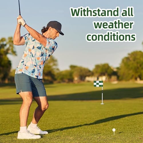 6 Pcs Checkered Golf Flags 8x6 Inch – 420D Nylon Portable - Image 6