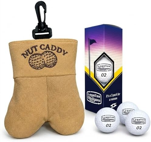 Funny Nut Caddy Blue 69 Golf Ball Holder by ScaleWearDesign