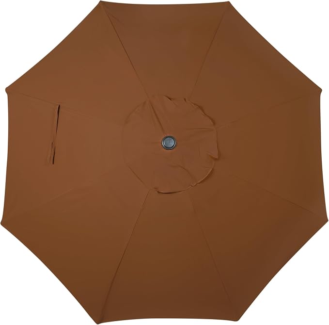 9' Outdoor Patio Umbrella, Outdoor Table Umbrella, Yard Umbrella, Market - Image 4