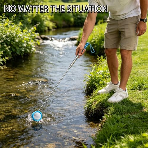 2 Pack Telescopic Golf Ball Retriever, Stainless Steel Shaft, Non-Slip Grip - Image 7
