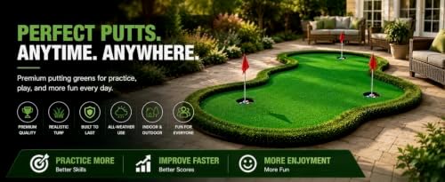 Huge 5X15 Largest Size Golf Putting Green, Large Practice Putting Mat - Image 5