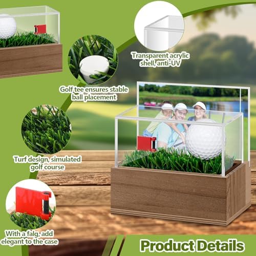DoubleFill Acrylic Golf Ball Memorabilia Display Case - Image 3