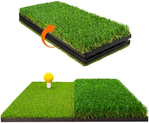 LYDARZ Portable & Foldable Golf Practice Mat – Dual-Turf Golf Hitting Mat - Image 2