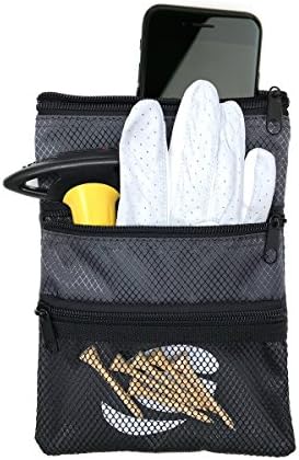 Orlimar Detachable Golf Accessory Pouch, 3 Zippered Pockets - Image 3