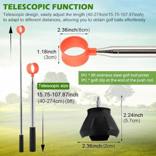 Golf Ball Retriever Telescopic 12FT - Image 2