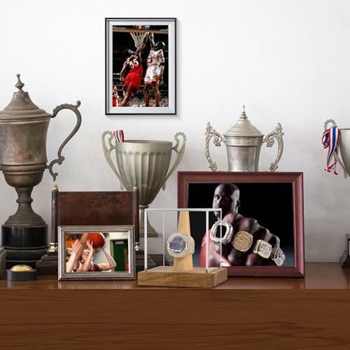 Hooqict Championship Ring Display Case Clear Acrylic Ring Case Display Box UV - Image 4