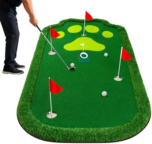 Golf Putting Green Indoor Outdoor Large Practice Putting Mat 5x10ft/5x12ft by Unknown