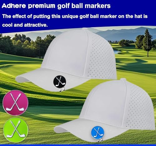 Adhere Golf Ball Markers with Strong Magnetic Hat Clip - Image 3