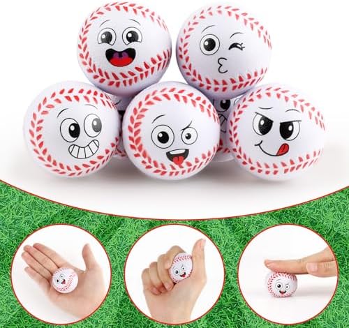 20PCS Mini Baseball Stress Ball Funny Face Squeeze Balls Small Baseball Squeeze - Image 5