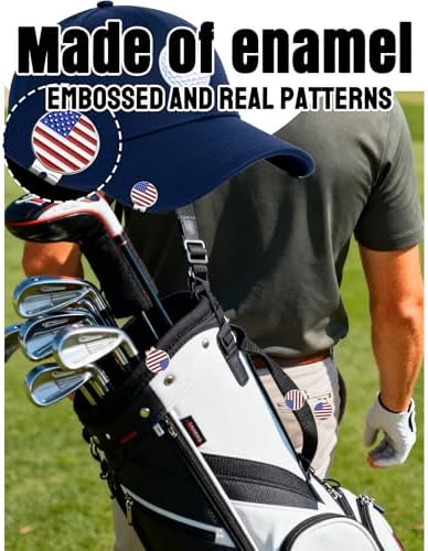 50 Pcs Golf Ball Markers, Markers Assorted Patterns Value Gift Set Mark Golf - Image 3