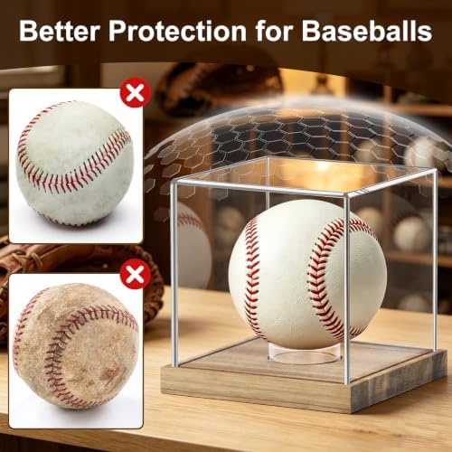 Clear Acrylic Baseball Display Case - Image 4